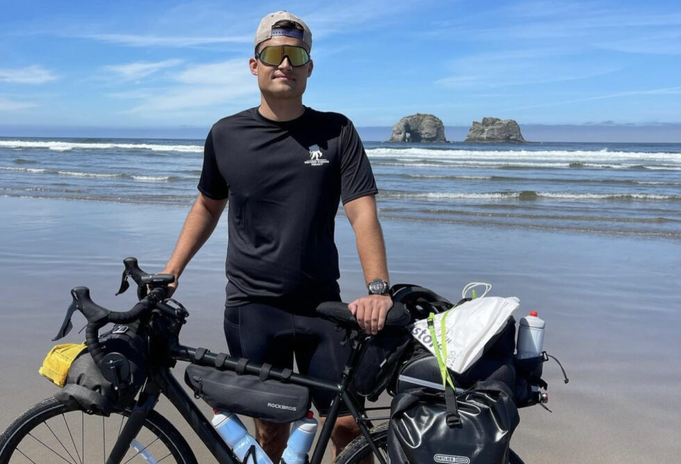 Marine begins 4000 mile bicycle ride to honor fallen brother in arms