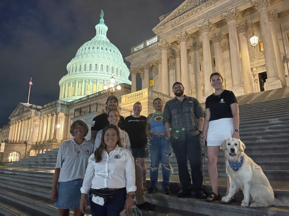 Veterans kicked out of Capitol, camp on front steps