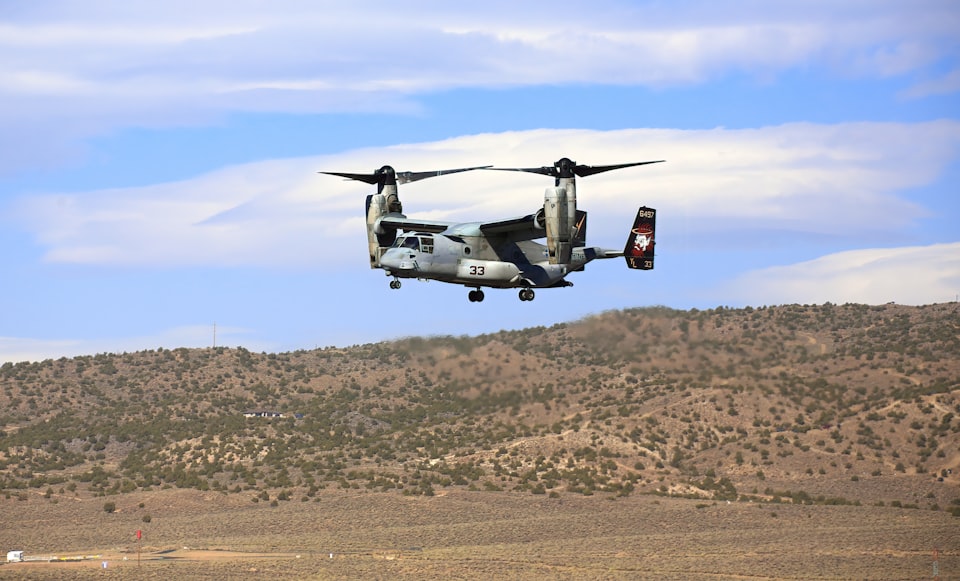 Japan Grounds V-22 Osprey Fleet After Unexpected Tilt Incident