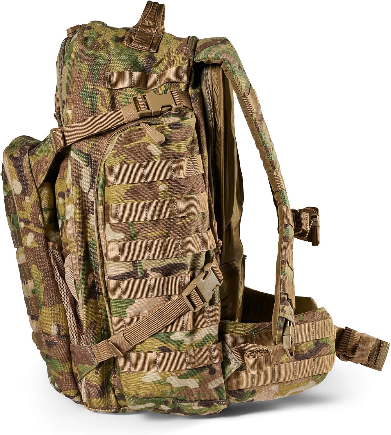 5.11 Tactical Backpack‚ Rush 72 2.0‚ Military Molle Pack, CCW with Multiple Compartments, 55 Liter, Large, Style