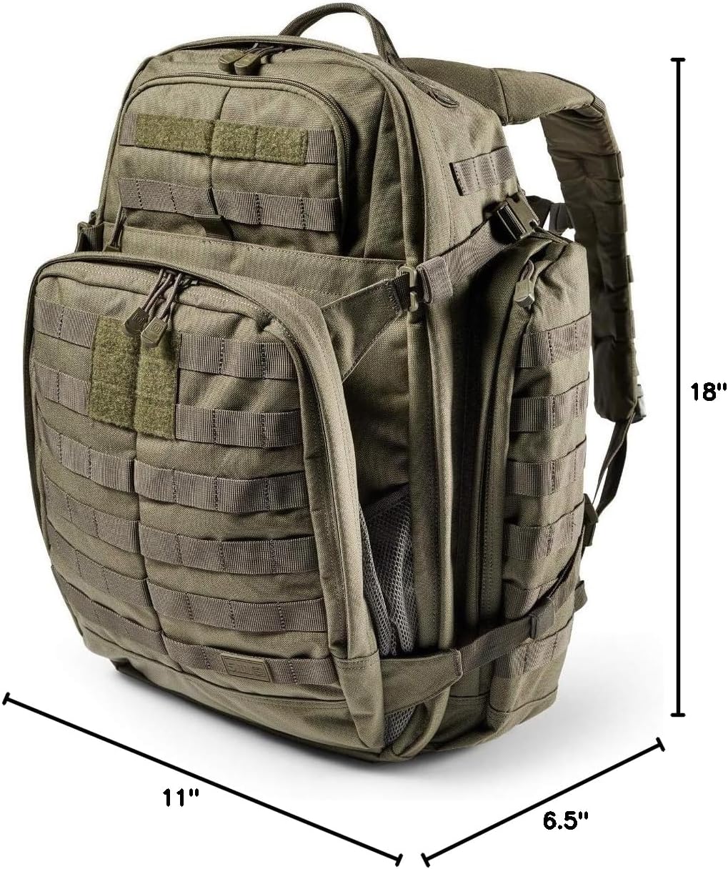 5.11 Tactical Backpack‚ Rush 72 2.0‚ Military Molle Pack, CCW with Multiple Compartments, 55 Liter, Large, Style