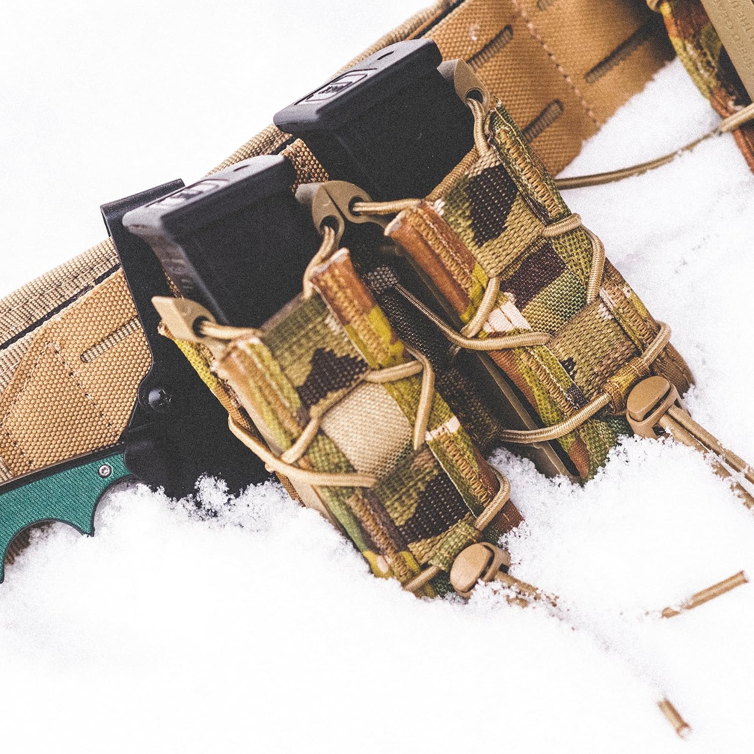 High Speed Gear Double Pistol Taco Mag Pouch | Universal Pistol Magazine Holster | Rapid Response and MOLLE Compatible